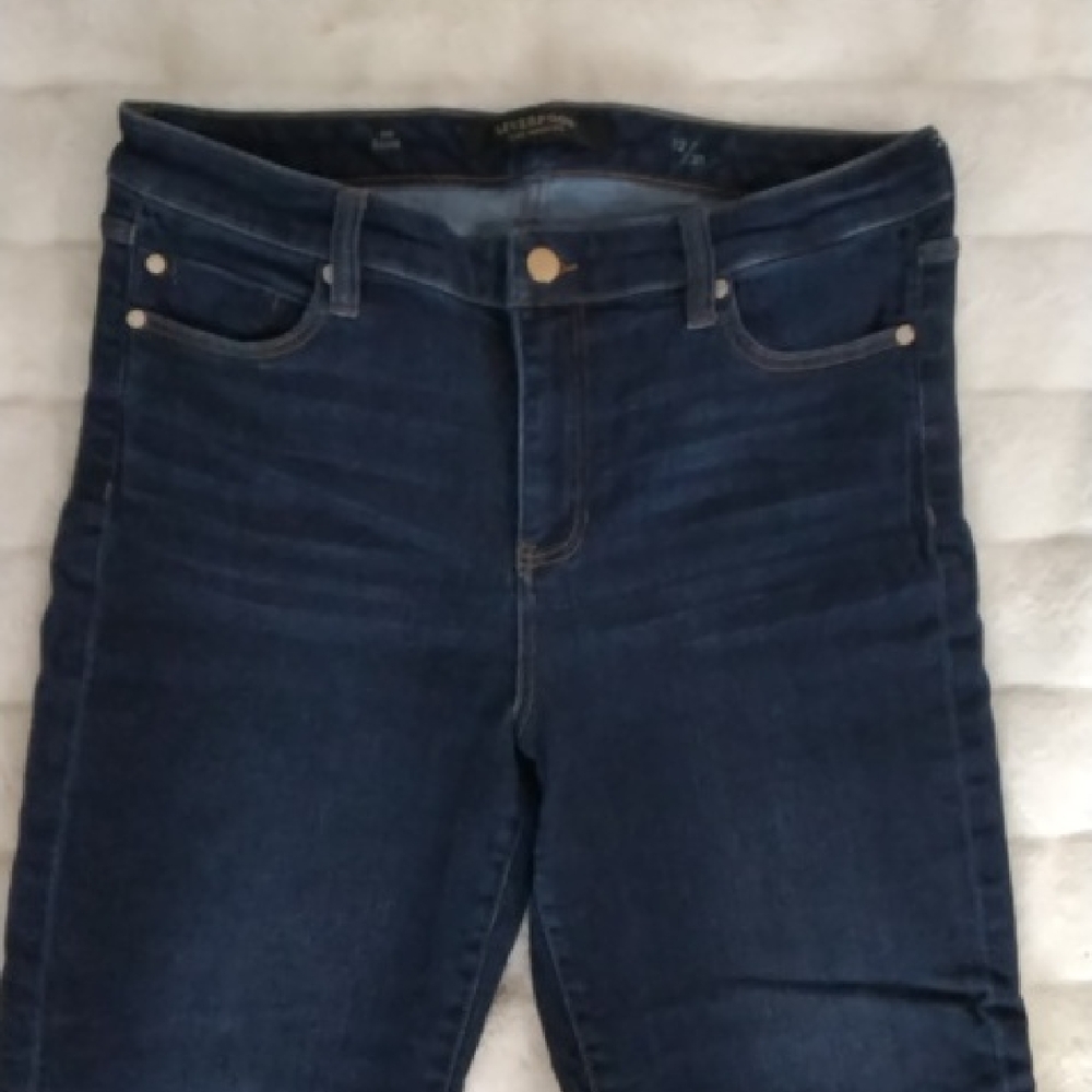 Liverpool Blue Skinny Jeans with Classic Stitching